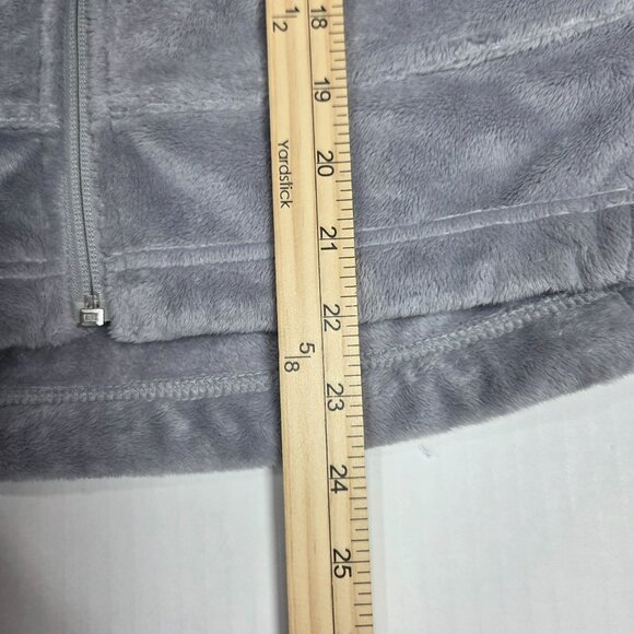 Mountain Hardwear Vest Womens Small Gray Classic Pyxis Fleece Furry Soft Zip Up - Picture 10 of 10